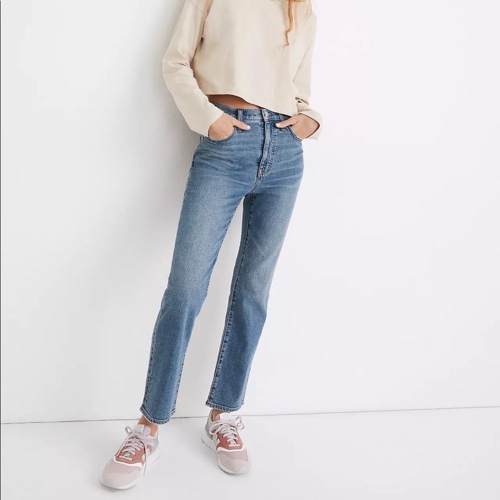 Madewell Slim Demi-Boot Jeans in Enright Wash